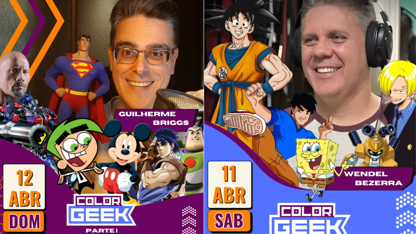 guilherme briggs e wendel bezerra no color geek 2026